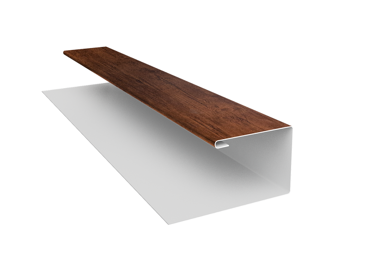 Планка П-образная Блок-Хаус new Grand Line 0,45 Print Premium Cherry Wood Fresh TwinColor (2м)