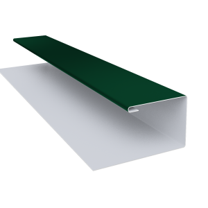 Планка П-образная Экобрус 0,5 Satin с пленкой RAL 6005 зеленый мох (3м)