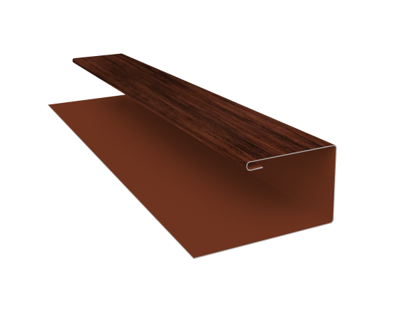 Планка П-образная Экобрус Grand Line 0,45 Print Elite Cherry Wood TwinColor (3м)