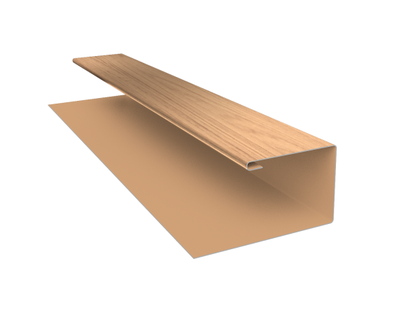 Планка П-образная Экобрус Grand Line 0,45 Print Elite Honey Wood TwinColor (2м)