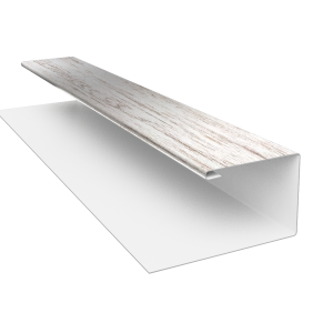 Планка П-образная Экобрус Grand Line 0,45 Print Elite Snow Wood TwinColor (3м)