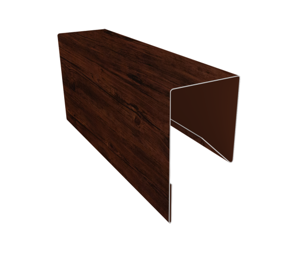 Планка П-образная заборная 17 0,45 Print Elite Cherry Wood TwinColor (2,5м)