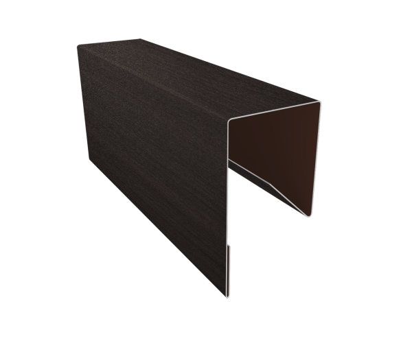 Планка П-образная заборная 17 0,45 Print Elite Coffee Wood TwinColor (2м)