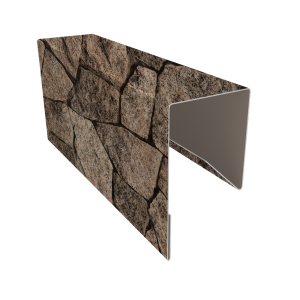 Планка П-образная заборная 17 0,45 Print Elite King Stone TwinColor (2,5м)