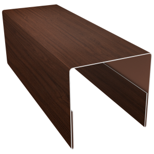 Планка П-образная заборная 20 0,45 Print Elite Choco Wood TwinColor (3м)