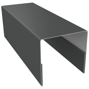Планка П-образная заборная 20 0,5 Satin с пленкой RAL 7016 антрацитово-серый (2,5м)