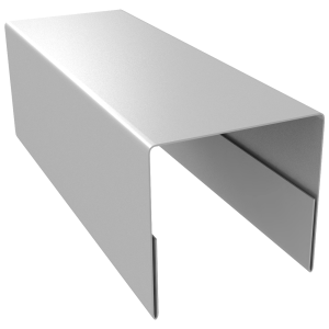 Планка П-образная заборная 20 0,5 Satin с пленкой RAL 9003 сигнальный белый (2,5м)