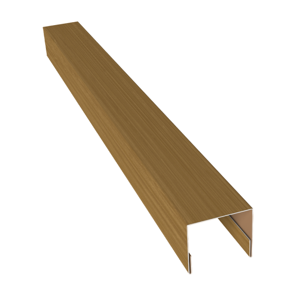 Планка П-образная заборная 24 0,45 Print Elite Honey Wood TwinColor (2,5м)