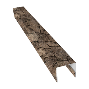 Планка П-образная заборная 24 0,45 Print Elite King Stone TwinColor (2,5м)