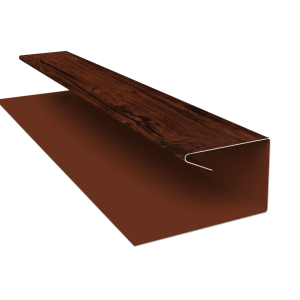 Планка П-образная завершающая сложная (КД) 0,45 Print Elite Cherry Wood TwinColor (2м)
