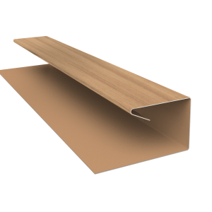 Планка П-образная завершающая сложная (КД) 0,45 Print Elite Honey Wood TwinColor (2м)