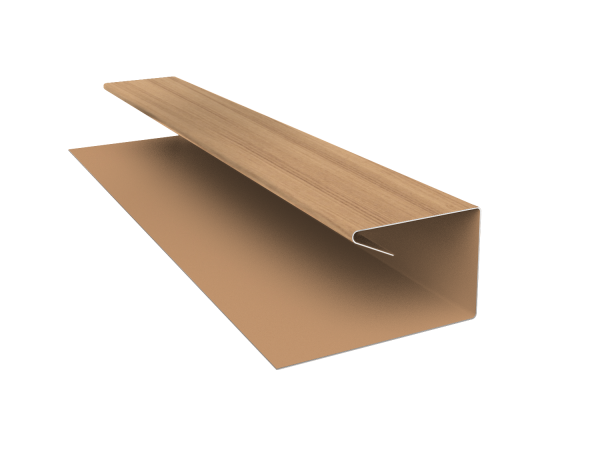 Планка П-образная завершающая сложная (КД) 0,45 Print Elite Honey Wood TwinColor (2м)