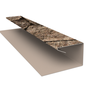 Планка П-образная завершающая сложная (КД) 0,45 Print Elite King Stone TwinColor (3м)
