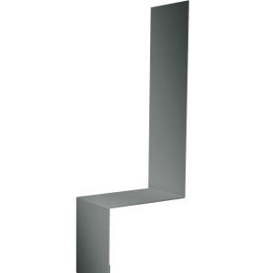 Планка примыкание боковое фальц 0,45 PE с пленкой RAL 7005 мышино-серый (3м)