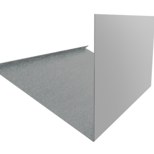 Планка примыкание верхнее к трубе фальц 0,7 Zn (3м)