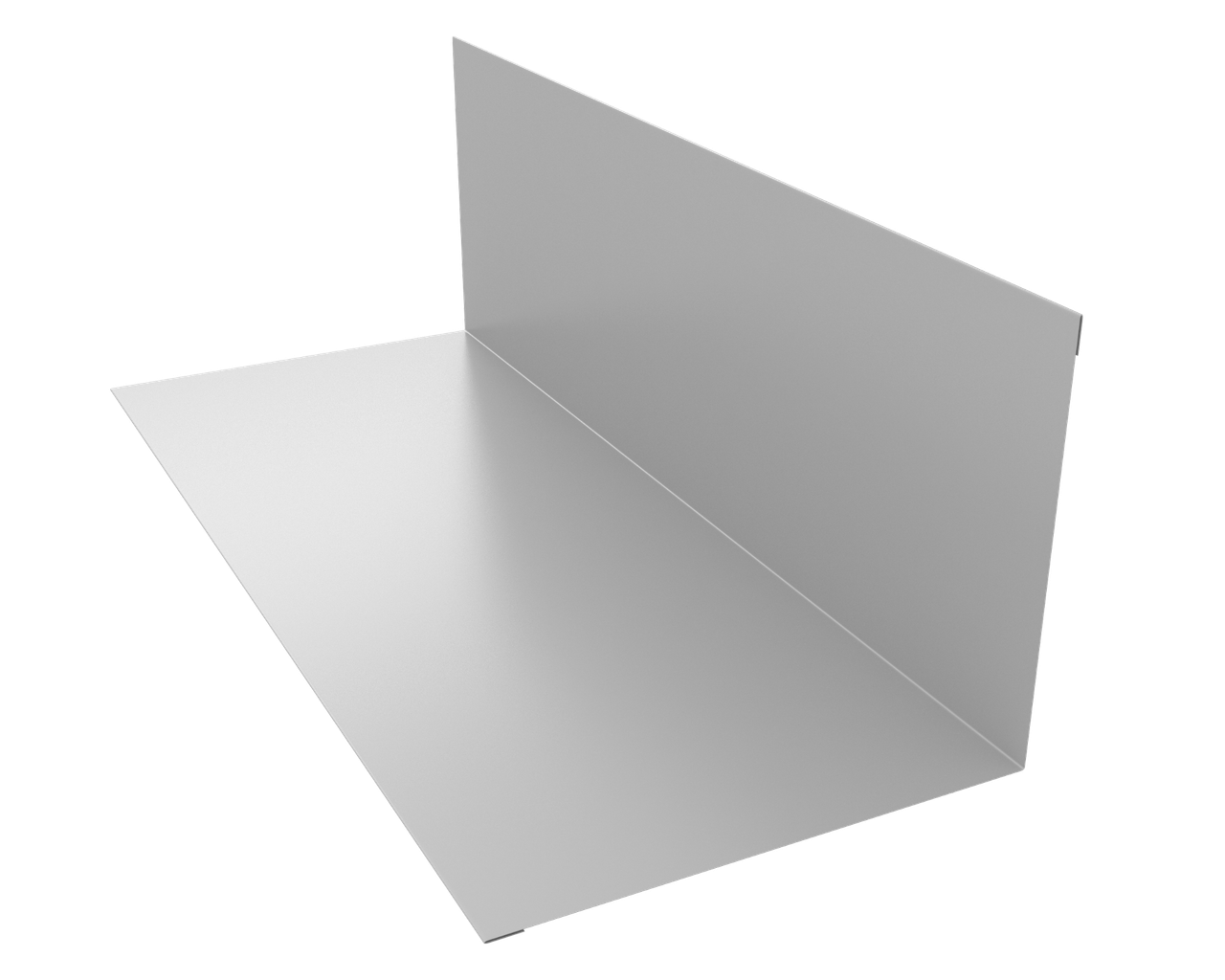 Планка примыкания 130х160мм 0,45 PE с пленкой RAL 9003 сигнальный белый (2м)