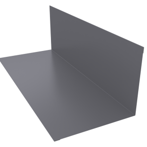 Планка примыкания 130х160мм 0,5 Satin с пленкой RAL 7004 сигнальный серый (3м)