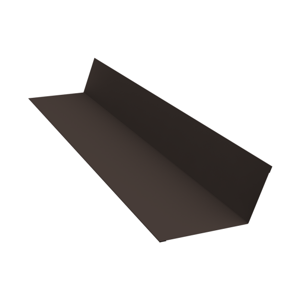 Планка примыкания 90х140 0,45 Drap TX RR 32 темно-коричневый (2м)
