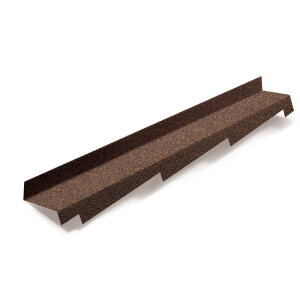 Планка примыкания правая для композитной черепицы Metrotile кофе (1,25м)