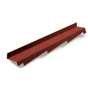 Планка примыкания правая для композитной черепицы Metrotile красный (1,25м)