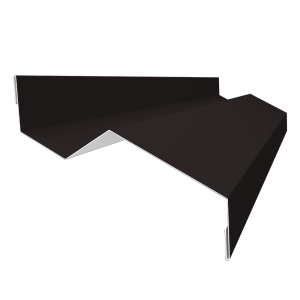 Планка примыкания внакладку 25х17х35х17 0,45 Drap RAL 9005 черный (2м)