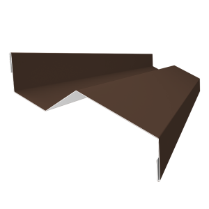 Планка примыкания внакладку 25х17х35х17 0,45 Drap ST RAL 8017 шоколад (3м)