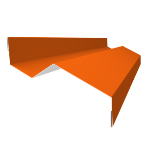 Планка примыкания внакладку 25х17х35х17 0,45 PE с пленкой RAL 2004 оранжевый (2м)