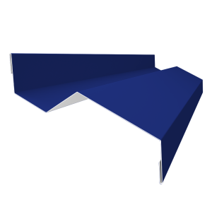 Планка примыкания внакладку 25х17х35х17 0,45 PE с пленкой RAL 5002 ультрамариново-синий (3м)