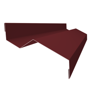 Планка примыкания внакладку 25х17х35х17 0,5 Satin Matt TX RAL 3005 красное вино (3м)