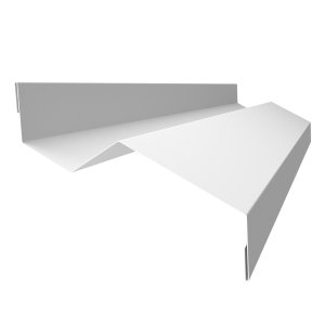 Планка примыкания внакладку 25х17х35х17 0,7 PE с пленкой RAL 9003 сигнальный белый (3м)