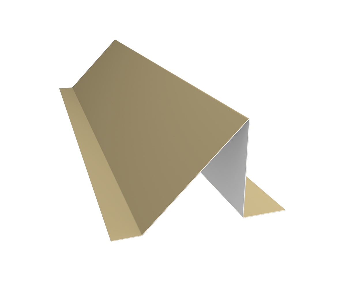 Планка снегозадержания малая 0,45 PE с пленкой RAL 1014 слоновая кость (3м)