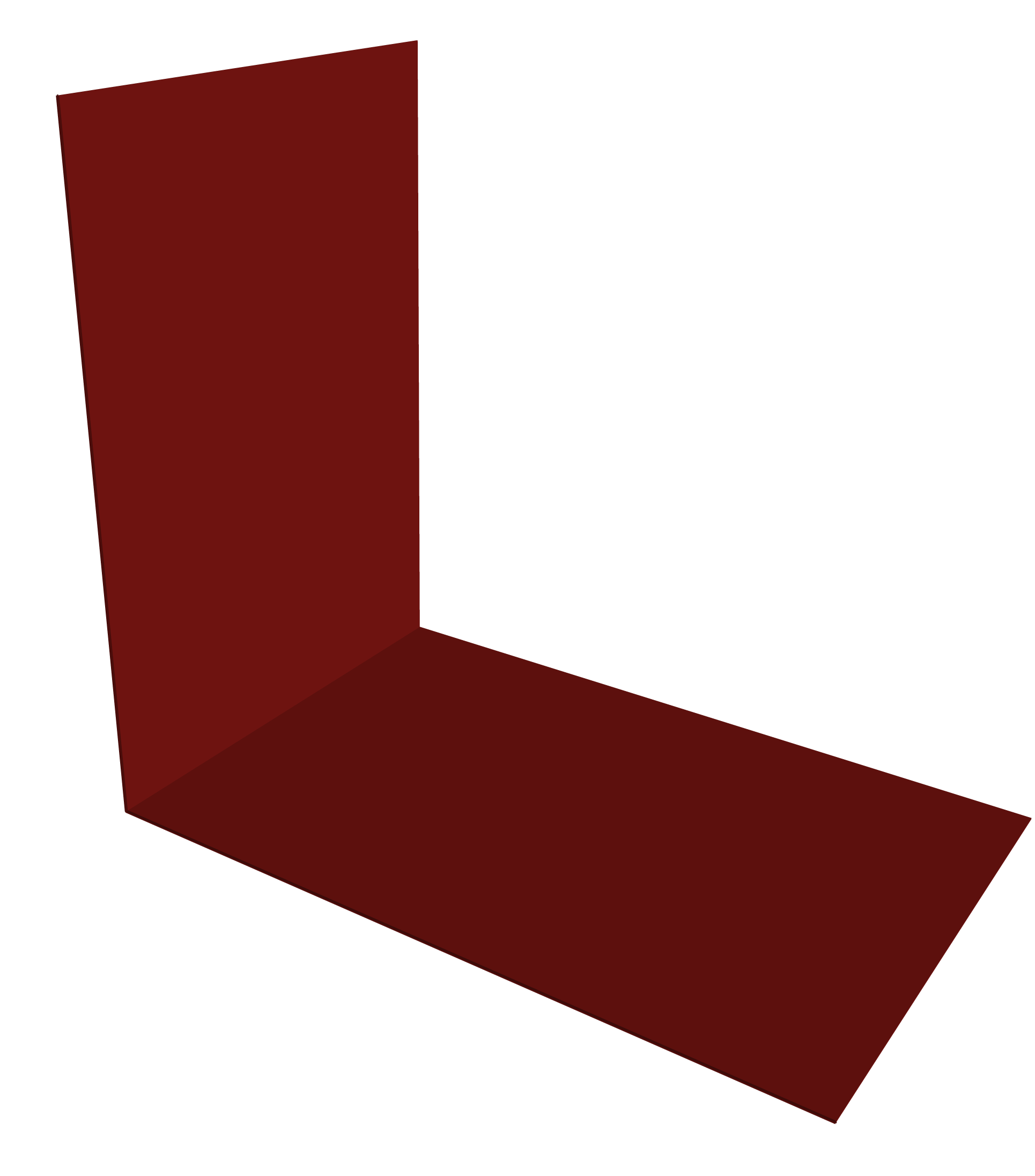 Планка снегозадержания усиливающая 0,45 PE с пленкой RAL 3011 коричнево-красный (2м)