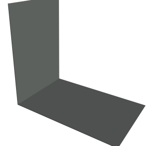 Планка снегозадержания усиливающая 0,45 PE с пленкой RAL 7005 мышино-серый (3м)