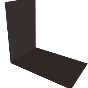 Планка снегозадержания усиливающая 0,45 PE с пленкой RR 32 темно-коричневый (3м)