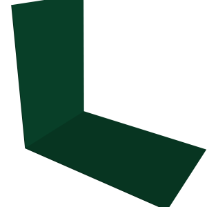 Планка снегозадержания усиливающая 0,5 Satin Matt TX RAL 6005 зеленый мох (3м)