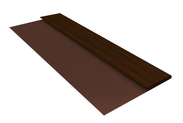 Планка стартовая Блок-Хаус new Grand Line 0,45 Print Elite Choco Wood TwinColor (2м)
