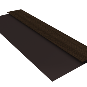Планка стартовая Блок-Хаус new Grand Line 0,45 Print Elite Coffee Wood TwinColor (2м)