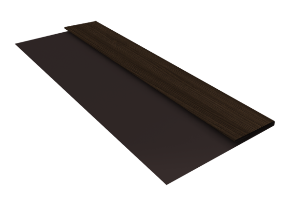 Планка стартовая Блок-Хаус new Grand Line 0,45 Print Elite Coffee Wood TwinColor (2м)