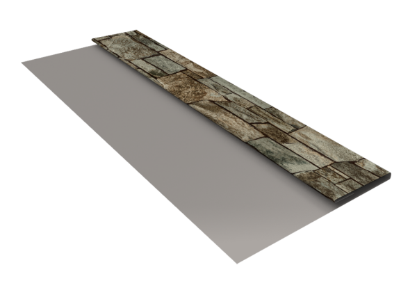 Планка стартовая Блок-Хаус new Grand Line 0,45 Print Elite Fine Stone TwinColor (2м)