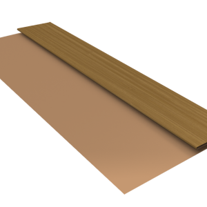 Планка стартовая Блок-Хаус new Grand Line 0,45 Print Elite Honey Wood TwinColor (3м)