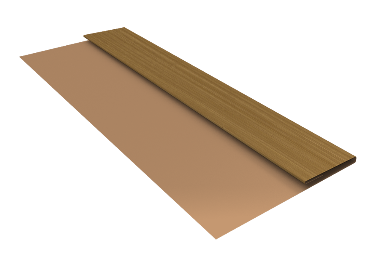 Планка стартовая Блок-Хаус new Grand Line 0,45 Print Elite Honey Wood TwinColor (3м)