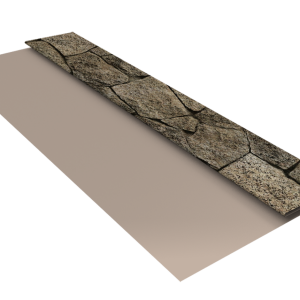 Планка стартовая Блок-Хаус new Grand Line 0,45 Print Elite King Stone TwinColor (3м)