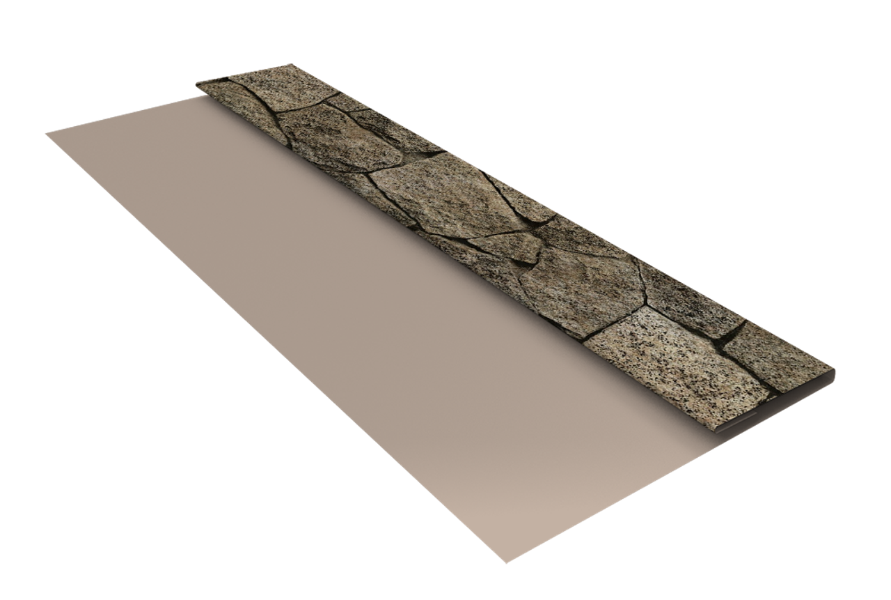 Планка стартовая Блок-Хаус new Grand Line 0,45 Print Elite King Stone TwinColor (3м)
