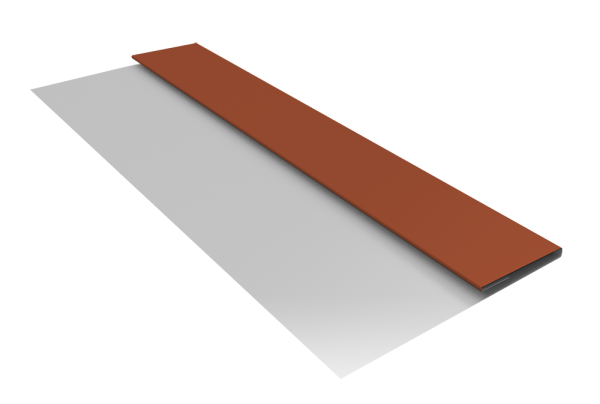 Планка стартовая Блок-Хаус new Grand Line 0,5 Satin Matt RAL 8004 терракота (3м)
