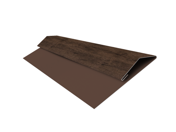 Планка стартово-финишная Экобрус Grand Line 0,45 Print Elite Antique Wood TwinColor (2м)
