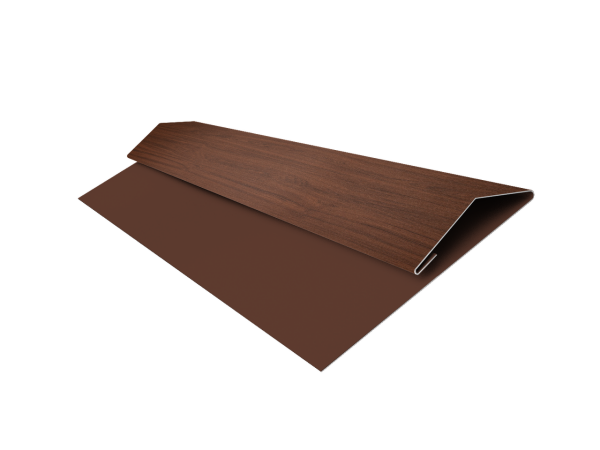 Планка стартово-финишная Экобрус Grand Line 0,45 Print Elite Choco Wood TwinColor (3м)
