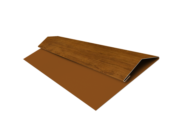 Планка стартово-финишная Экобрус Grand Line 0,45 Print Elite Golden Wood TwinColor (2м)