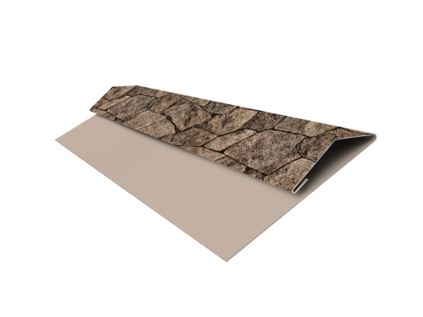 Планка стартово-финишная Экобрус Grand Line 0,45 Print Elite King Stone TwinColor (2м)