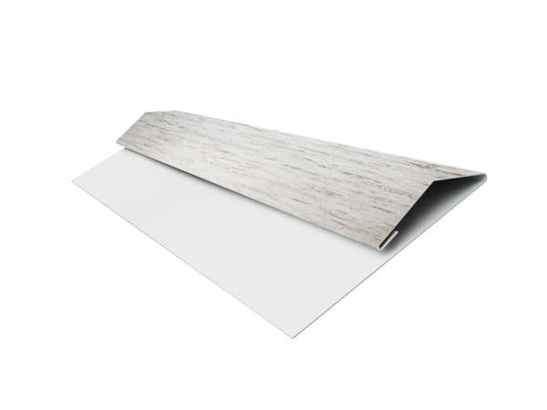 Планка стартово-финишная Экобрус Grand Line 0,45 Print Elite Snow Wood TwinColor (3м)