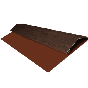 Планка стартово-финишная Экобрус Grand Line 0,45 Print Premium Antique Wood TwinColor (3м)